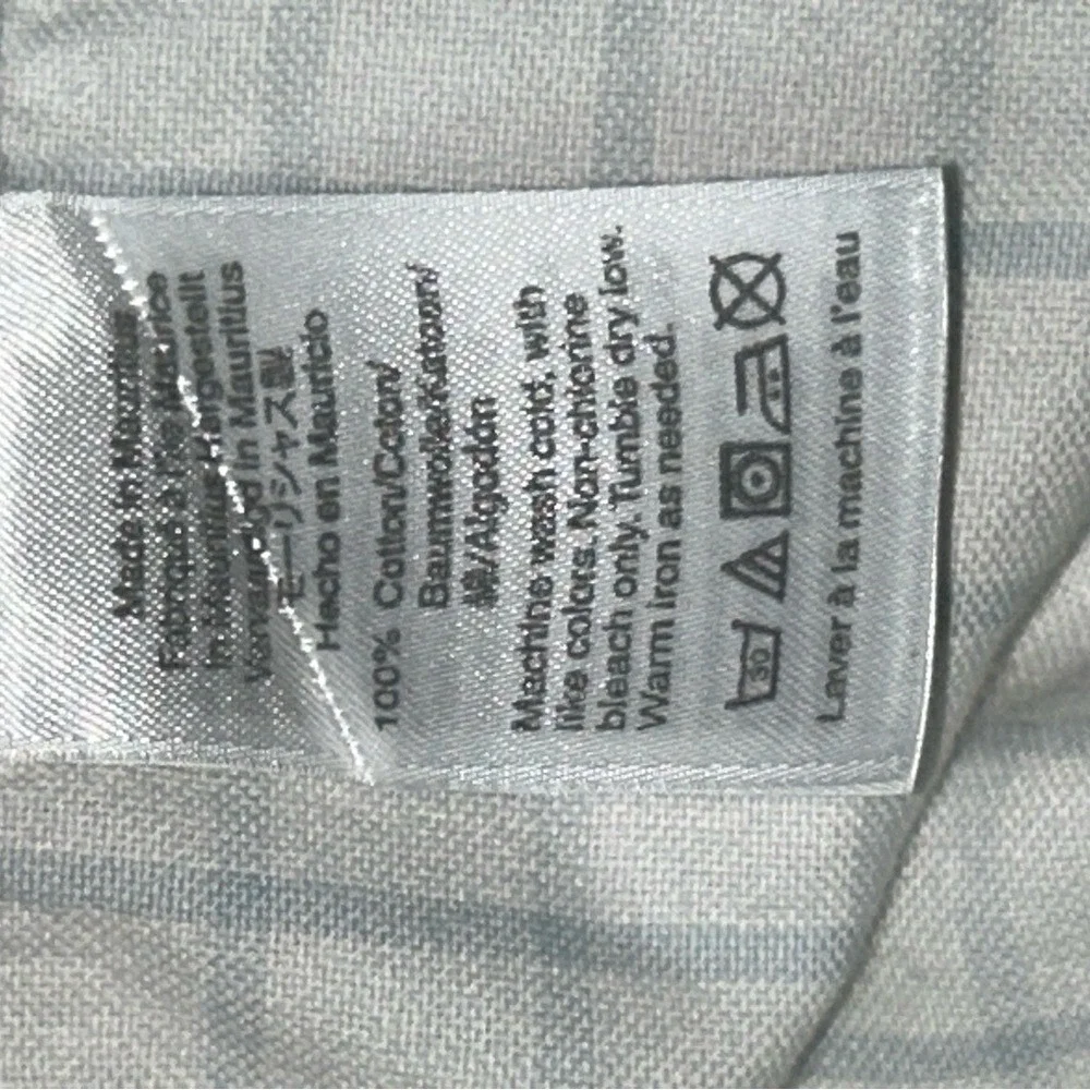 J. Crew Flex White Blue‎ Plaid Casual Button Down Shirt Men's Medium
